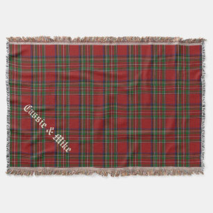 Royal Stewart Tartan Pset Custom Throw Blanket Deken
