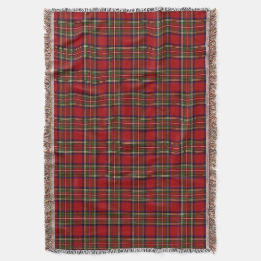 Royal Stewart Tartan Pset Scottish Pattern Deken (Voorkant Verticaal)
