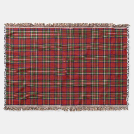Royal Stewart Tartan Pset Scottish Pattern Deken (Voorkant)