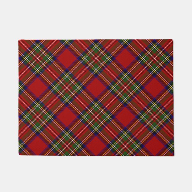 Royal Stewart Tartan Pset Scottish Pattern Deurmat (Voorkant)