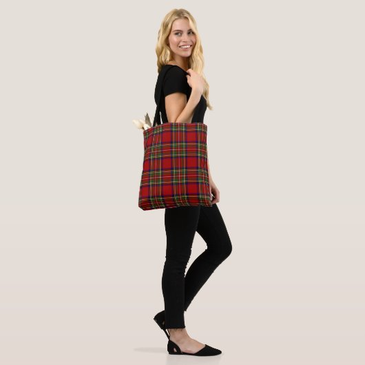 Royal Stewart Tartan Pset Scottish Pattern Draagtas (Op model)
