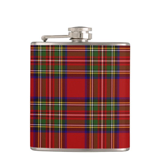 Royal Stewart Tartan Pset Scottish Pattern Heupfles (Voorkant)
