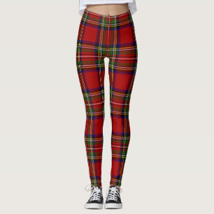 Royal Stewart Tartan Pset Scottish Pattern Leggings