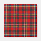 Royal Stewart Tartan Pset Scottish Pattern Magneet (Voorkant)