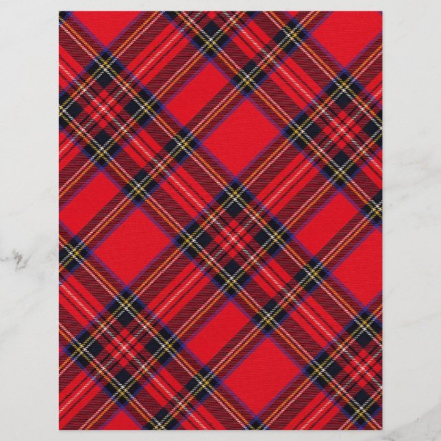 Royal Stewart tartan red black plaid (Voorkant)