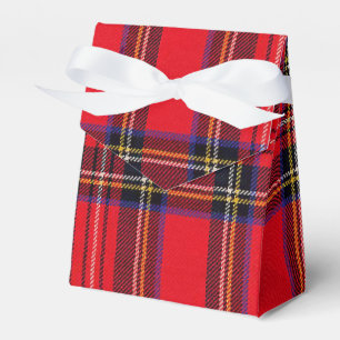 Royal Stewart tartan red black plaid Bedankdoosjes