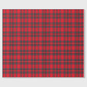 Royal Stewart tartan red black plaid Cadeaupapier (Vlak)