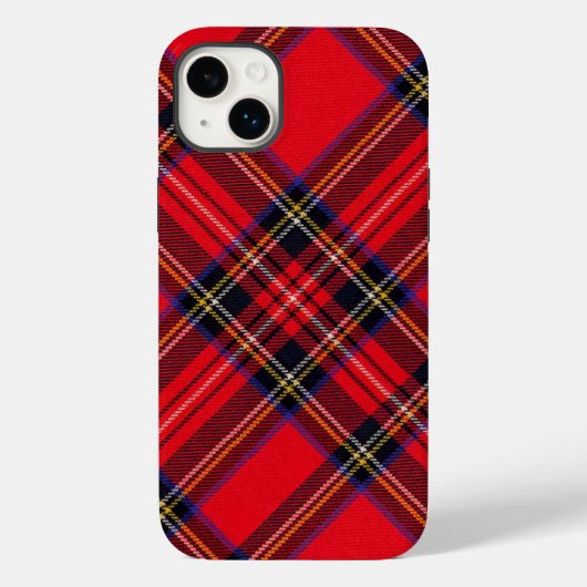 Royal Stewart tartan red black plaid Case-Mate iPhone Case (Achterkant)
