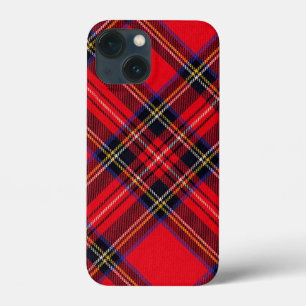 Royal Stewart tartan red black plaid iPhone 13 Mini Hoesje