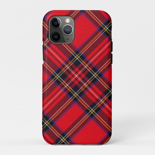 Royal Stewart tartan red black plaid Case-Mate iPhone Case (Achterkant)