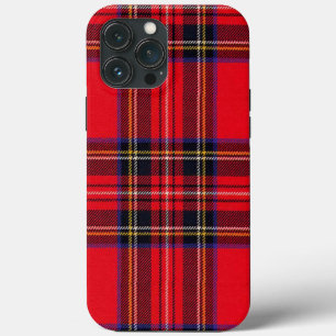 Royal Stewart tartan red black plaid iPhone 13 Pro Max Hoesje