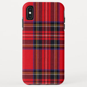 Royal Stewart tartan red black plaid iPhone XS Max Hoesje