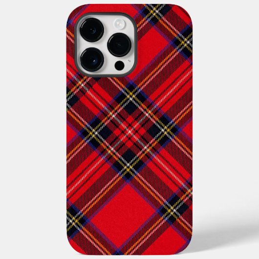 Royal Stewart tartan red black plaid Case-Mate iPhone Case (Achterkant)
