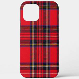 Royal Stewart tartan red black plaid iPhone 12 Pro Max Hoesje
