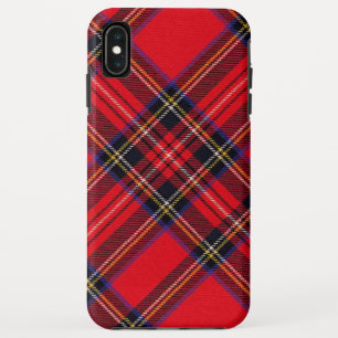 Royal Stewart tartan red black plaid iPhone XS Max Hoesje