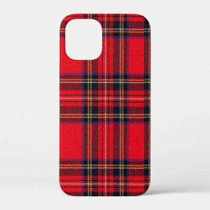 Royal Stewart tartan red black plaid iPhone 12 Mini Hoesje