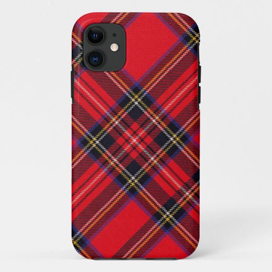 Royal Stewart tartan red black plaid Case-Mate iPhone Case (Achterkant)