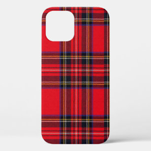 Royal Stewart tartan red black plaid iPhone 12 Hoesje