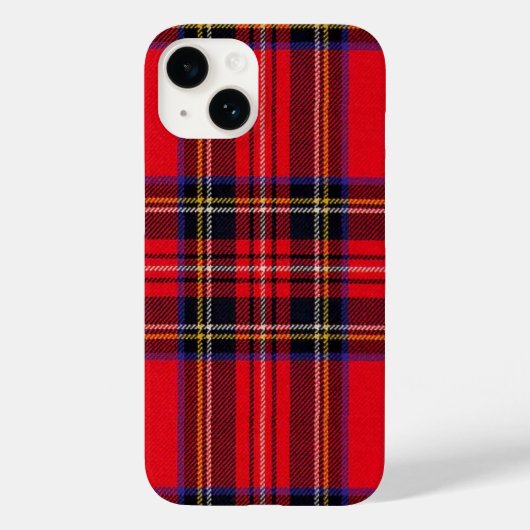 Royal Stewart tartan red black plaid Case-Mate iPhone Case (Achterkant)