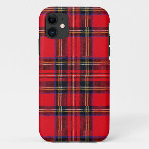 Royal Stewart tartan red black plaid iPhone 11 Hoesje
