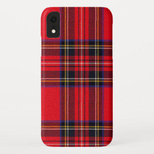 Royal Stewart tartan red black plaid iPhone XR Hoesje