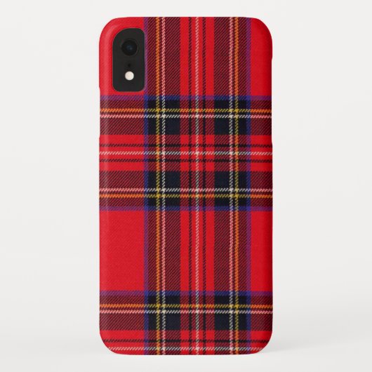 Royal Stewart tartan red black plaid Case-Mate iPhone Case (Achterkant)