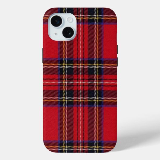 Royal Stewart tartan red black plaid Case-Mate iPhone Case (Achterkant)