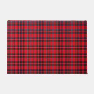 Royal Stewart tartan red black plaid Deurmat