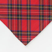 Royal Stewart tartan red black plaid Fleece Deken (Hoek)