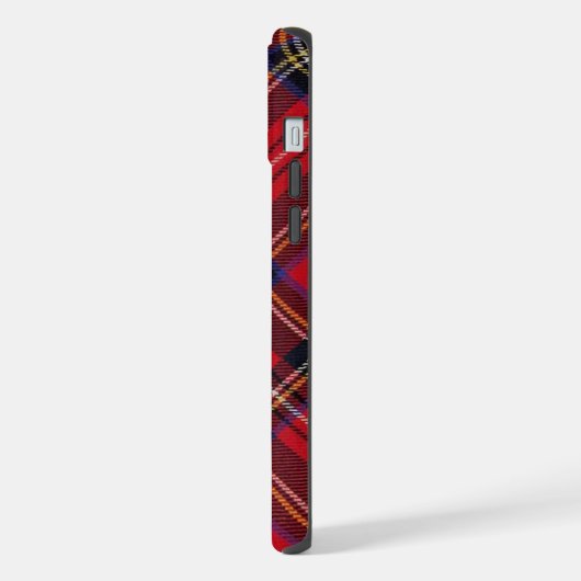 Royal Stewart tartan red black plaid iPhone Hoesje (Linkerkant)