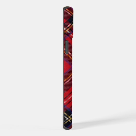 Royal Stewart tartan red black plaid iPhone Hoesje (Rechterkant)