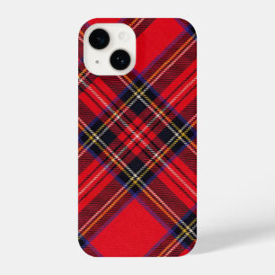 Royal Stewart tartan red black plaid iPhone 14 Hoesje