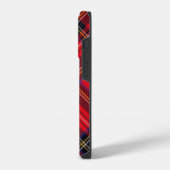 Royal Stewart tartan red black plaid iPhone Hoesje (Linkerkant)