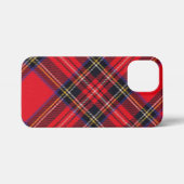 Royal Stewart tartan red black plaid iPhone Hoesje (Achterkant horizontaal)