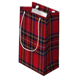 Royal Stewart tartan red black plaid Klein Cadeauzakje