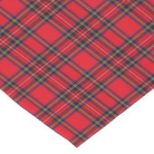 Royal Stewart tartan red black plaid Korte Tafelloper (Hoek)