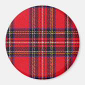 Royal Stewart tartan red black plaid Magneet (Voorkant)