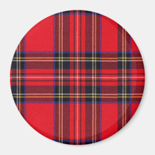 Royal Stewart tartan red black plaid Magneet