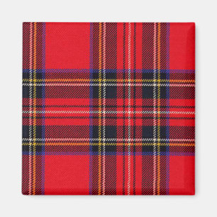 Royal Stewart tartan red black plaid Magneet
