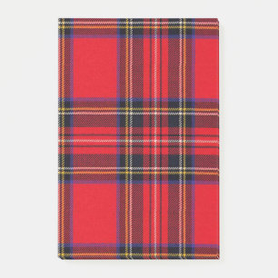 Royal Stewart tartan red black plaid Post-it® Notes