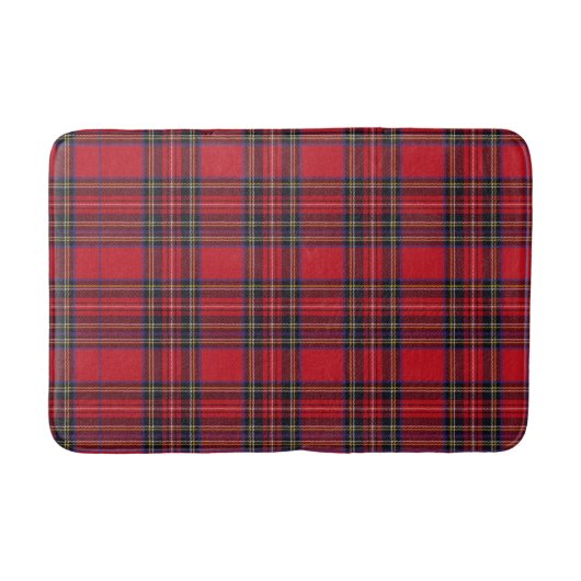 Royal Stewart Tartan Red Plaid Badmat (Voorkant)
