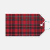 Royal Stewart Tartan Red Plaid Cadeaulabel (Voorkant (Horizontaal))