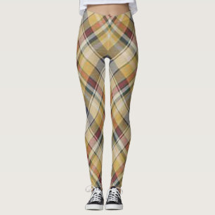 Royal Stewart tartan rood zwart Geel Groen ruit Leggings