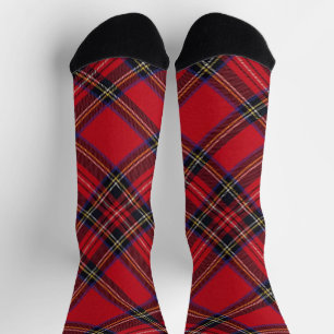 Royal Stewart tartan rood zwart geruit Sokken