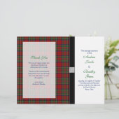 Royal Stewart Tartan Wedding Programme Hoesje (Staand voorkant)
