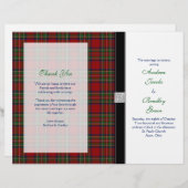 Royal Stewart Tartan Wedding Programme Hoesje (Voorkant / Achterkant)