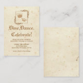 Royal Storybook - Carte de réception (Devant / Derrière)