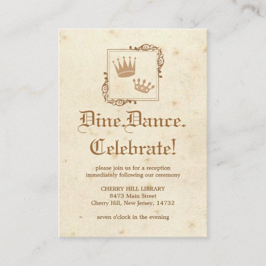 Royal Storybook - Carte de réception (Devant)