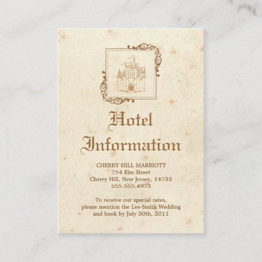 Royal Storybook - Carte d'hébergement (Devant)