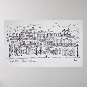 Royal Street   New Orleans, Louisiana Poster